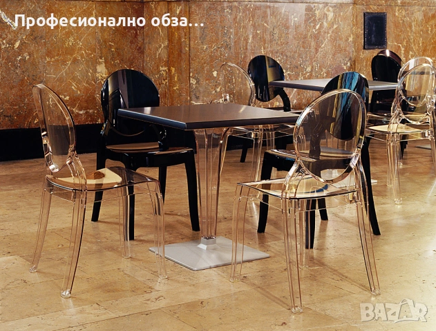 Столове прозрачни дизайнерски тип елизабет на склад, снимка 3 - Столове - 53589248