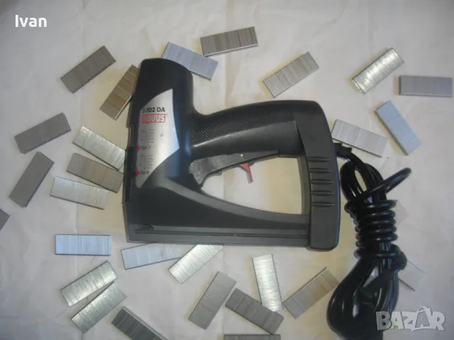 6-14 мм Немски Електрически Дърводелски Тапицерски ТАКЕР NOVUS J-102 DA Скоби 8-14 мм, снимка 3 - Други инструменти - 47457711