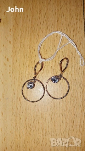 Сребърни Обеци от Англия, снимка 2 - Обеци - 52732590