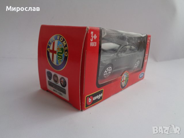 1:43 BBURAGO ALFA ROMEO GT КОЛИЧКА ИГРАЧКА МОДЕЛ, снимка 3 - Колекции - 44033771