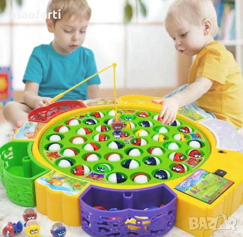 Разбира се! Снимката и линкът показват класическа интерактивна играчка за деца "Риболов" (Fishing Ga, снимка 4 - Образователни игри - 52557879