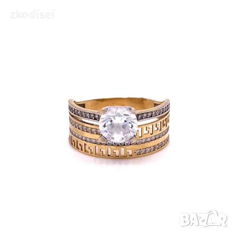 Златен дамски пръстен 3,64гр. 14кр.проба:585 размер:59 модел:29968-5