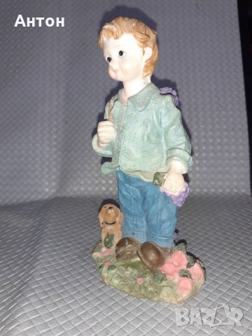 Сувенир Момче с куче на гроздобер., снимка 7 - Други ценни предмети - 32799654