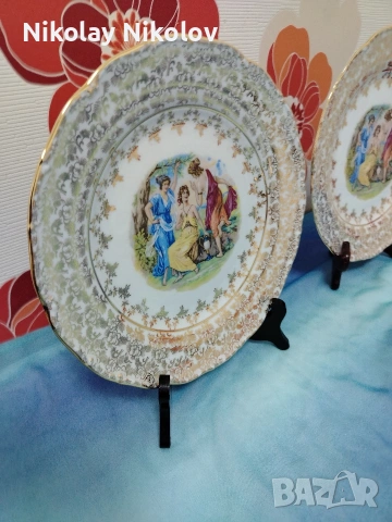 порцеланови чинии Трите грации, снимка 5 - Чинии - 53329690