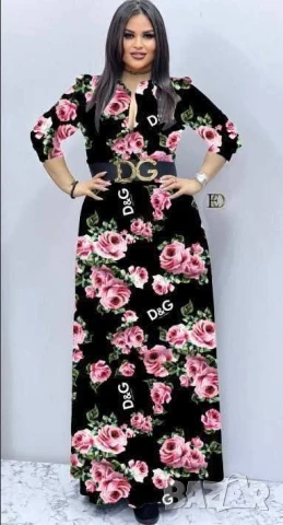 дълги рокли тип риза versace valentino garavani christian dior dolce gabbana louis vuitton , снимка 9 - Рокли - 50574326