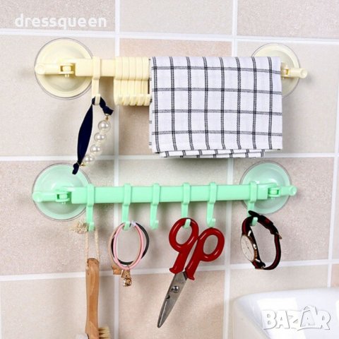 2087 Стенна закачалка с 6 бр. подвижни куки