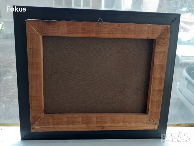 Картина импресия масло на платно рамка, снимка 6 - Антикварни и старинни предмети - 53431468