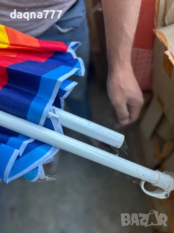 Чадър за плаж/ градина, снимка 3 - Градински мебели, декорация  - 51795878