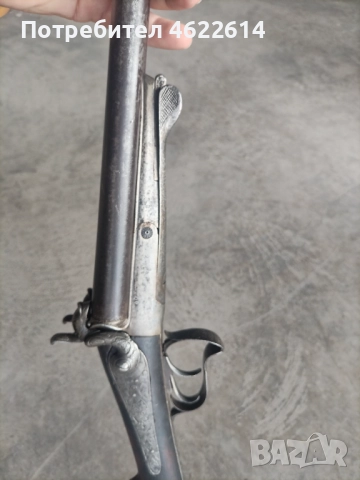 ФРЕНСКА КАПСУЛНА ПУШКА ДВУЦЕВКА ОТЛИЧНА , снимка 1