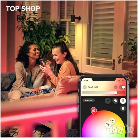 LED лента RGBW за Philips Hue, Външна, 37.5W, ZigBee Light Link, Бяла и цветна светлина