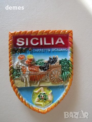 Магнит от Сицилия, Италия, снимка 3 - Колекции - 48045147