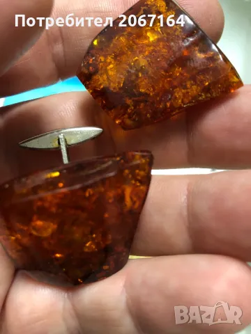 Кехлибарени ръкавели, снимка 4 - Антикварни и старинни предмети - 48911001