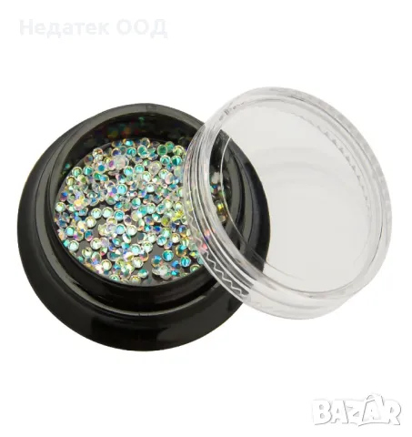 Кристали за декорация на нокти, Бели, 150 бр.