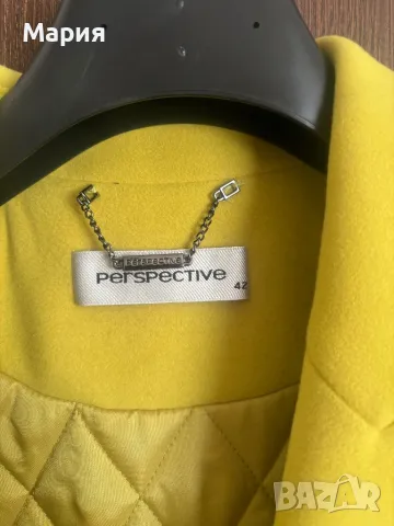 Дамско  палто цвят лайм, снимка 2 - Палта, манта - 47443435