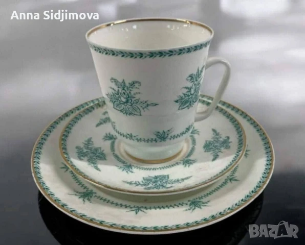 Руски порцелан ЛФЗ троен сет , снимка 5 - Сервизи - 51228824