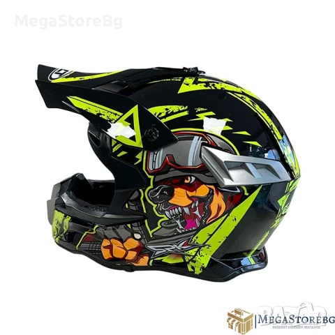 Кросова каска 188 - размер L - Black/Yellow, снимка 3 - Аксесоари и консумативи - 50527130