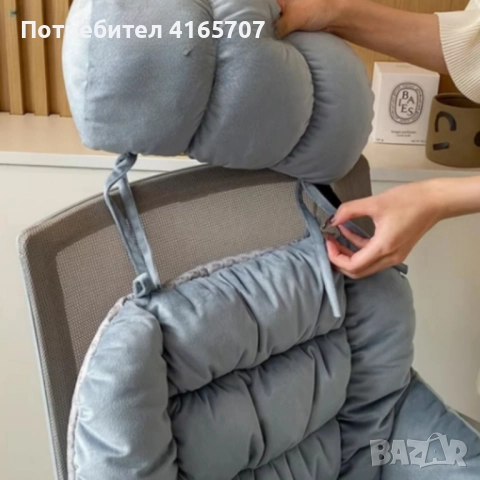 Ергономична отопляема седалка с велур и подвижна възглавница – Перфектна за дом и офис, снимка 4 - Други стоки за дома - 52752925