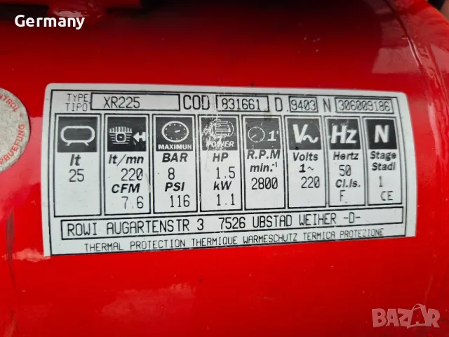 италянски компресор abac 24л., снимка 10 - Компресори - 49715541