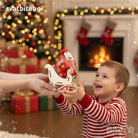 Персонализирани коледни подаръци – дървени дъски с гравюра, декори и уникални послания, снимка 16 - Коледни подаръци - 52641695