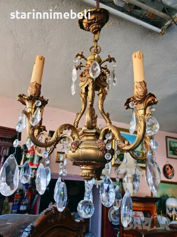 Голям тежък бронзов полилей 