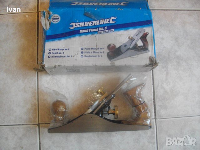 Ново 225мм Ръчно Профи Ренде-Италия-Лукс-50х2мм Нож-SILVERLINE HAND PLANE no 4, снимка 5 - Други инструменти - 36781426
