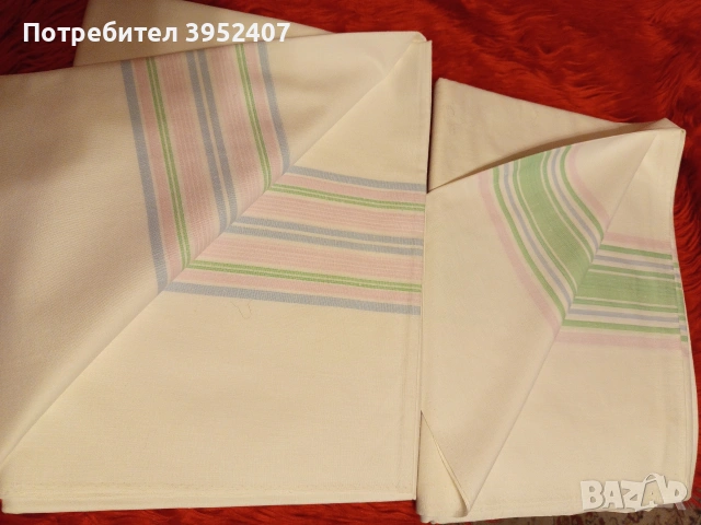 2 броя ленени долни чаршафа