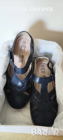 Дамски обувки от естествена кожа 