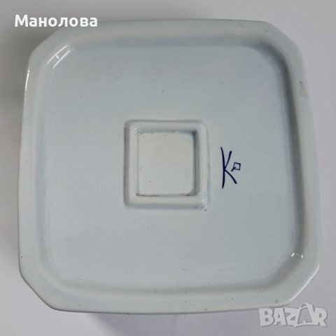 Кутия от керамика, репродукция на Френско народно изкуство, Fa ïence de Quimper., снимка 5 - Колекции - 43176697