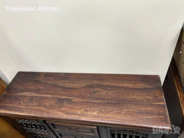 Бюфет шкаф от палисандрово дърво и ковано желязо., снимка 5 - Бюфети - 45318079