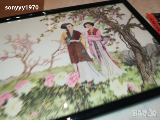 JAPAN-ЯПОНСКА КАРТИНА С РАМКА И СТЪКЛО 0210250836, снимка 15 - Колекции - 51915646