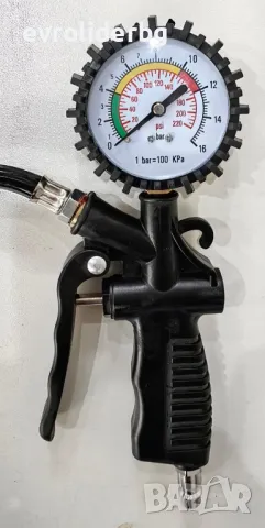 ШОК ЦЕНА!!! ПИСТОЛЕТ ЗА ПОМПАНЕ С ВЪЗДУХ С ГОЛЯМ МАНОМЕТЪР., снимка 3 - Други инструменти - 9906049