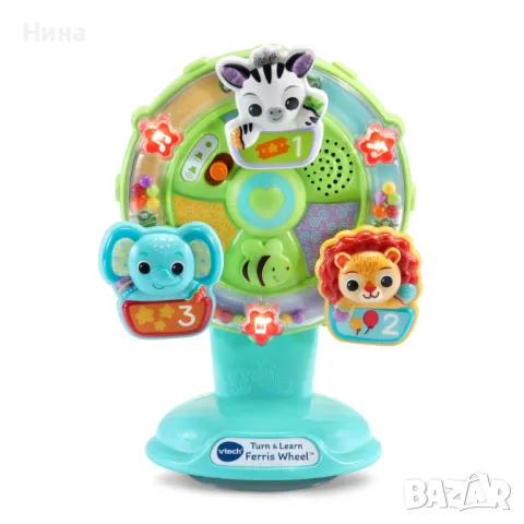 Музикална играчка- колело Vtech Little Friendlies animals , снимка 2 - Образователни игри - 49022030