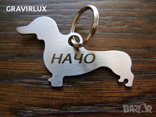 Табелка за куче Дакел - Табелки медальони за кучета, снимка 1 - За кучета - 37305351
