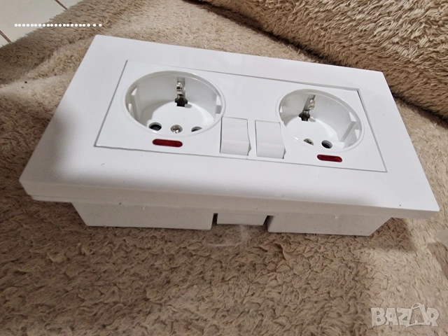 двоен контак с 2 юсб и бутон за включване, снимка 3 - Други стоки за дома - 53511390