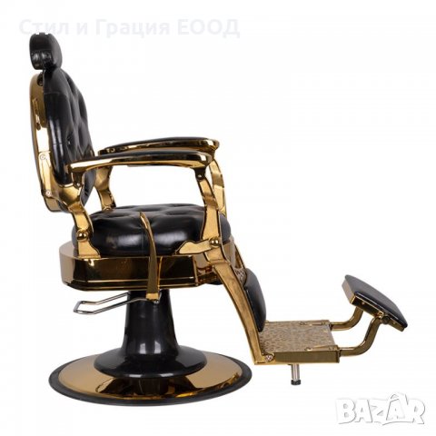 Бръснарски стол Tito Gold, снимка 5 - Фризьорски столове - 39905163