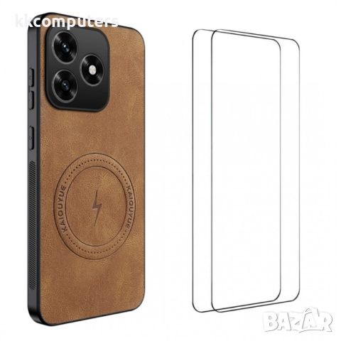 WANLONFENG Магнитен Калъф за Honor X5c Plus 4G/ Honor X5c 4G - MagSafe, Вкл. Протектор, 4 Цвята, снимка 4 - Калъфи, кейсове - 52628728