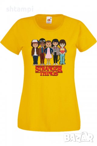 Дамска Тениска Stranger Things 3,Филм,Сериал,, снимка 10 - Тениски - 37314638