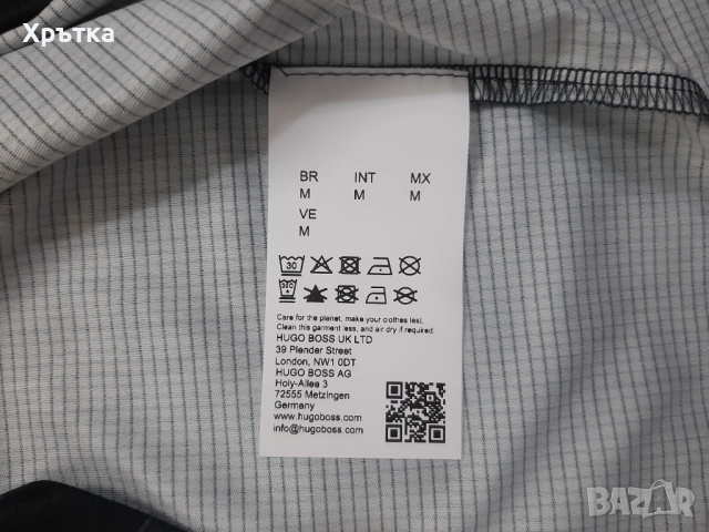 Hugo Boss Paddy Desert Active - Оригинална мъжка тениска с яка р-р M, снимка 11 - Тениски - 52762379