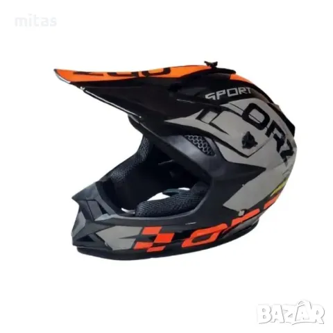 Кросова каска ORZ, Full Face, DOT, Size: M; L; XL - Вело, Мото, Скутер, снимка 7 - Аксесоари за велосипеди - 48045183
