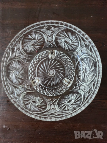 Кристалн: ваза -голяма, фруктиера, шампаниера, бомбониера - Полша, купи за сладолед, десерт - Чехия , снимка 5 - Други ценни предмети - 29087808