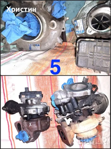 Двигател BMW X5 40D N57D30B 313 к.с. - Турбини