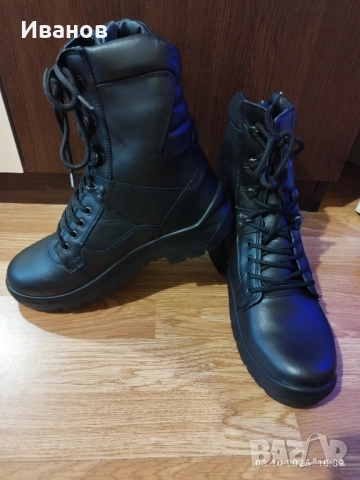 Мъжки зимни кубинки ЕСТЕСТВЕНА кожа №43 – НОВИ - БЪЛГАРСКИ, снимка 3 - Мъжки ботуши - 51929993