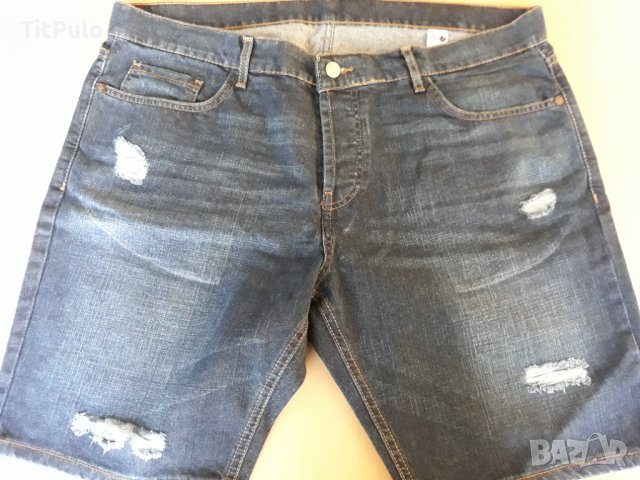 Мъжки дънкови къси панталони - XL, снимка 6 - Къси панталони - 40130552