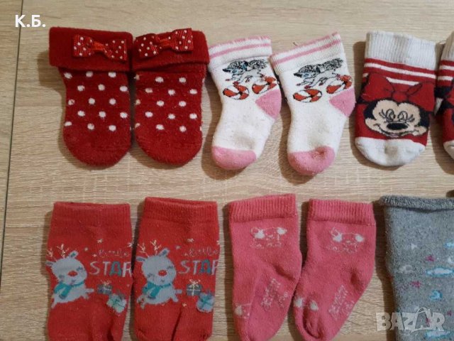 Чорапки р-р 0/6 месеца, снимка 3 - Бебешки чорапи - 34832477
