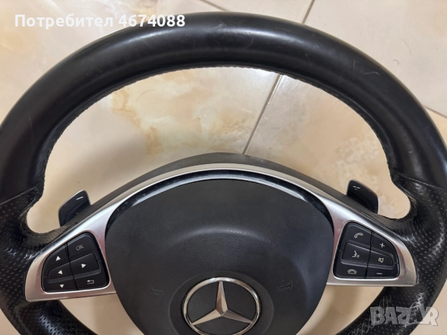 Комплект оригинален волан+айрбег F1 Amg Mercedes CLA Мерцедес само за 1000лв., снимка 2 - Части - 52727826