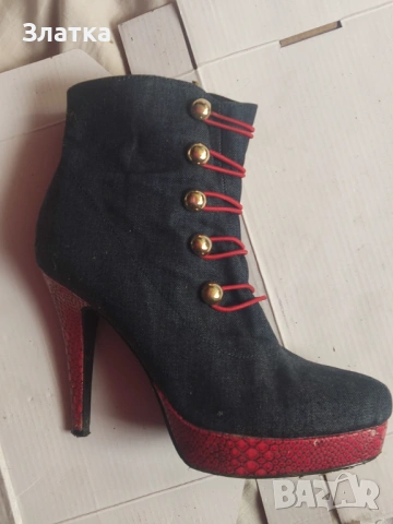 Дамски ботуши Дамски пролетни ботуши естествена кожа Есенни ботуши Прекрасни дънкови боти, снимка 4 - Дамски ботуши - 49652287