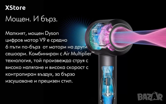 Сешоар Super Hair Dryer с йонизираща функция, снимка 5 - Сешоари - 52593493