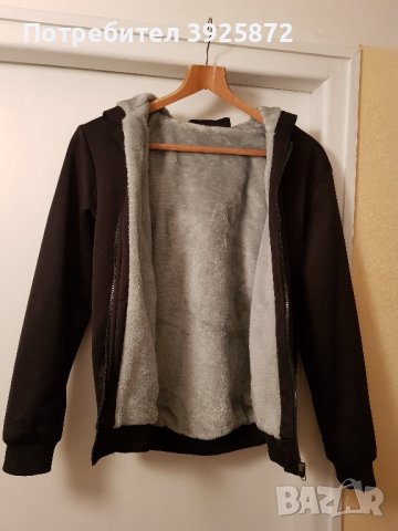 Ватиран суичър с качулка НОВ, снимка 3 - Суичъри - 43442463