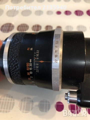 Jena s1:4 f 135 фотообектив, снимка 2 - Обективи и филтри - 53572495