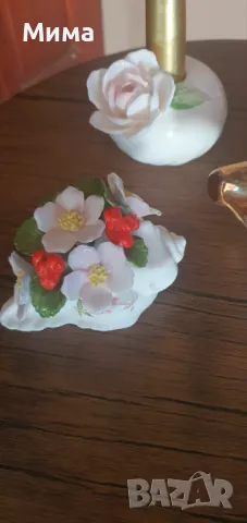 Порцеланови декорации с цветя, снимка 7 - Декорация за дома - 47633108